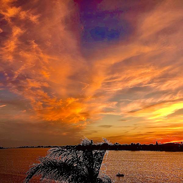 Sunset Viewed form ISLA  DEL SOL, St. Petersburg, FL by Alumni Artist, Image 1.
