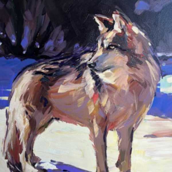 Wolf in the Snow (copy) by Laura Green, Image 1.