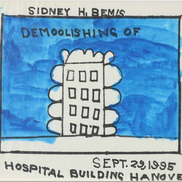 "Demoolishing of Hospital Building Hanover" by Sidney Bemis, Image 108.
