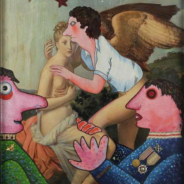 Amour e Psyché (1970) by Enrico Baj, Image 1.