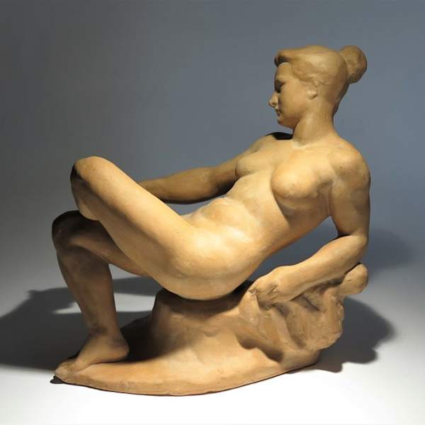 Reclining nude by Jenő Grantner, Image 1.