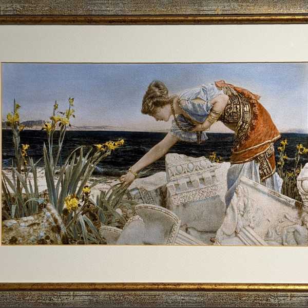 Among the Ruins after Alma-Tadema FRAMED by Sir Lawrence Alma-Tadema, O.M., R.A., Image 1.