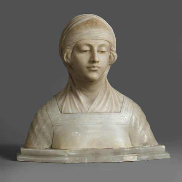 Beatrice, a sublime representation of Dante Alighieri's muse by E. Brinelli, Image 1.