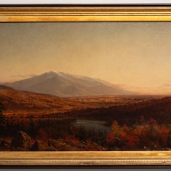 Autumn Landscape: Mts. Madison and Jefferson, Androscoggin River, near Gorham, N.H. by James Fairman, Image 2.