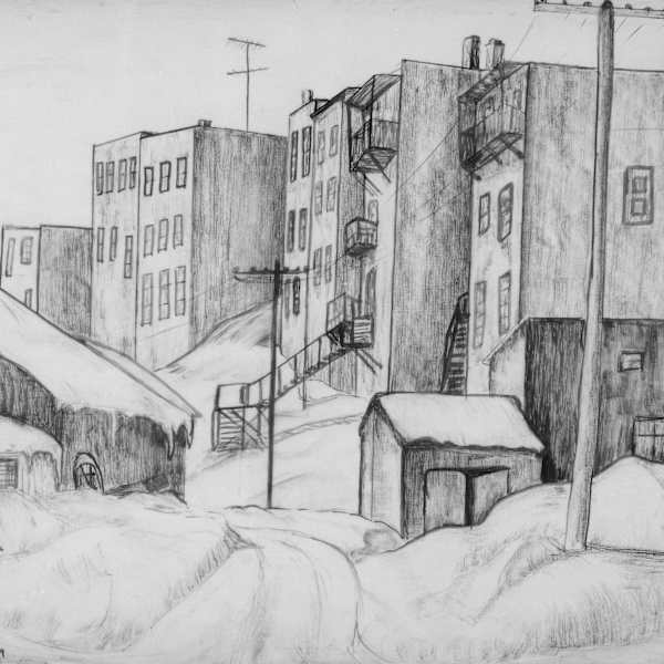 Back of Lang Street Cobalt, ON by Caroline MacArthur, Image 8.