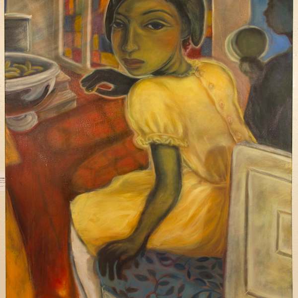 Doings and Undoings (Church Pew Girl) by Tonya Engel, Image 1.