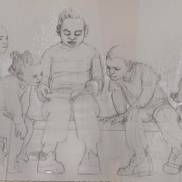 [Children reading] by Charlotte Andry Gibbs, Image 1.