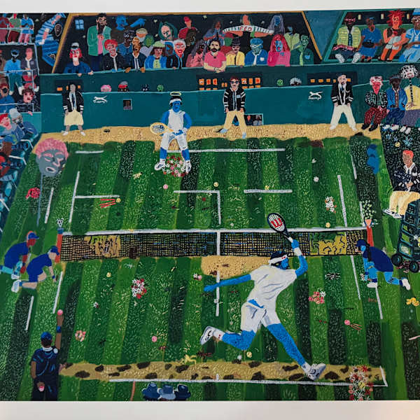 Nadal vs. Federer, Wimbledon 2008 by Shaun Ellison, Image 2.