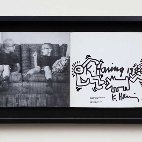 Stedelijk Museum exhibition catalog with drawing by Keith Haring, Image 4.