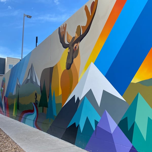 Untitled - elk & mountains by Pat Milbery, Image 2.