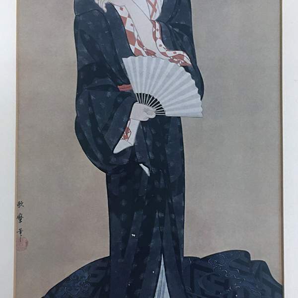 Beauty Undressing in Summer by Kitagawa Utamaro, Image 1.