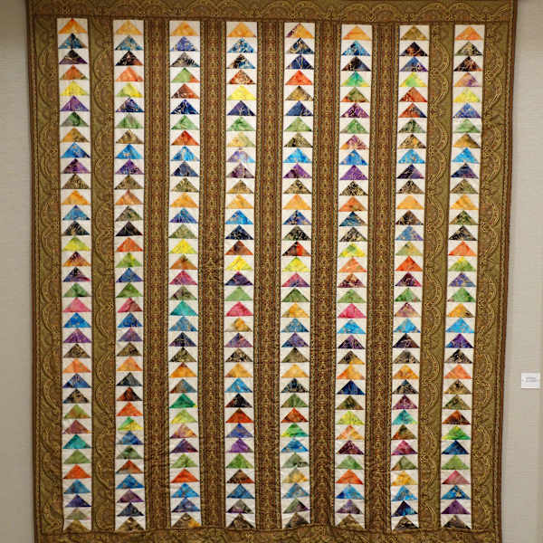 Flying Geese Quilt by Elizabeth Edminster, Image 1.