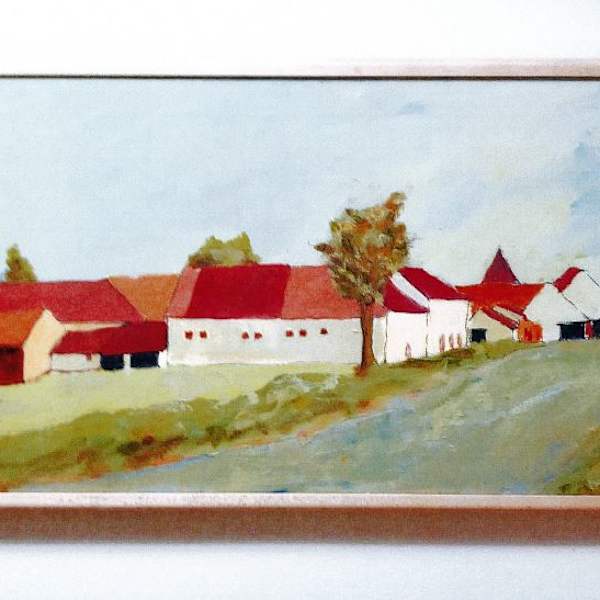 Farm Buildings by Ruth Clinard, Image 1.