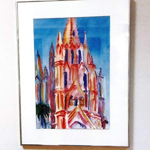 Cathedral in Pinks by - Levy, Image 1.