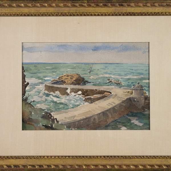 Coastal Seascape by Edward Darley Boit, Image 1.