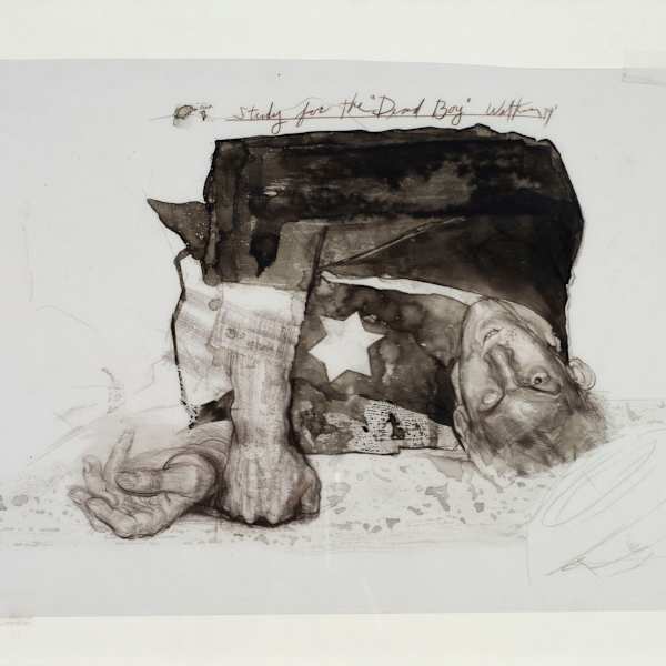 Study for Dead Boy by Jerome Witkin, Image 1.