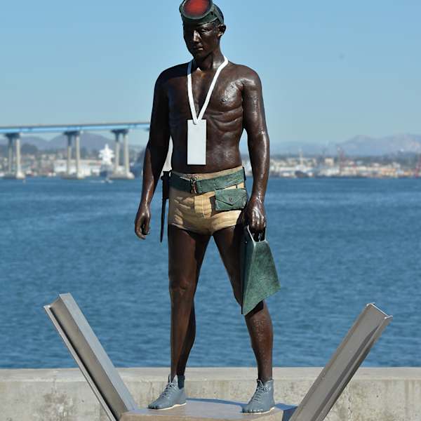 First Ashore - Naked Warrior by John Seward Johnson II, Image 1.