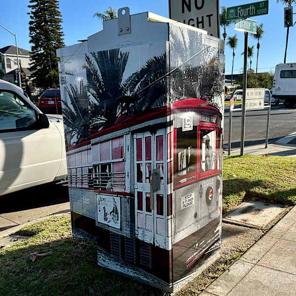 Art Outside the Box Take 2: 4th and Orange Avenue by Griffen Wong, Juniper Clark, Image 1.