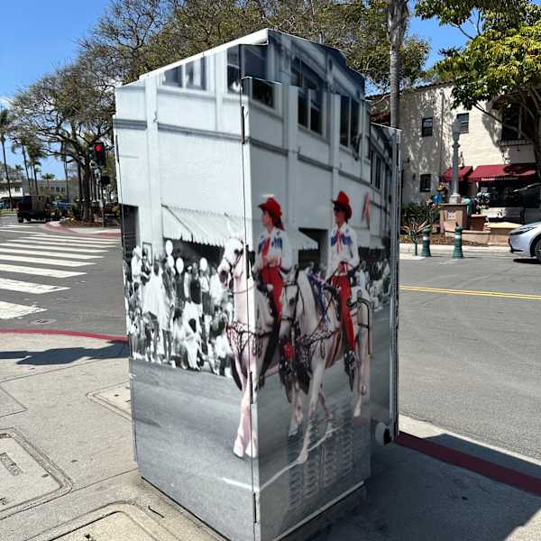 Art Outside the Box Take 2: Adella and Orange Avenue by Jasmine Lo, Jocain Howard, Image 1.