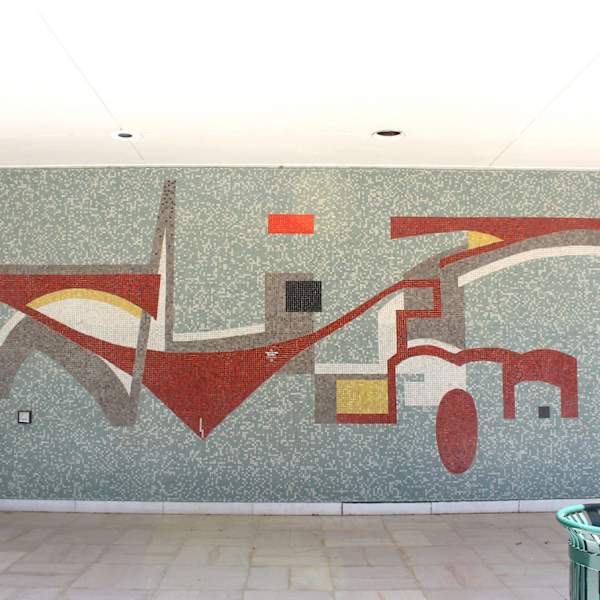 Byrnes Building Mosaic by Gilmer Petroff, Image 1.
