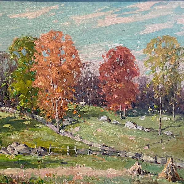 Autumn in Vermont (Edge of the Field in Autumn) by Camillo Adriani, Image 1.