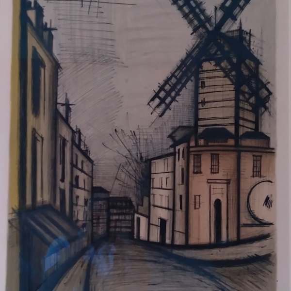 Le Moulin de la Galette by Bernard Buffet, Image 1.