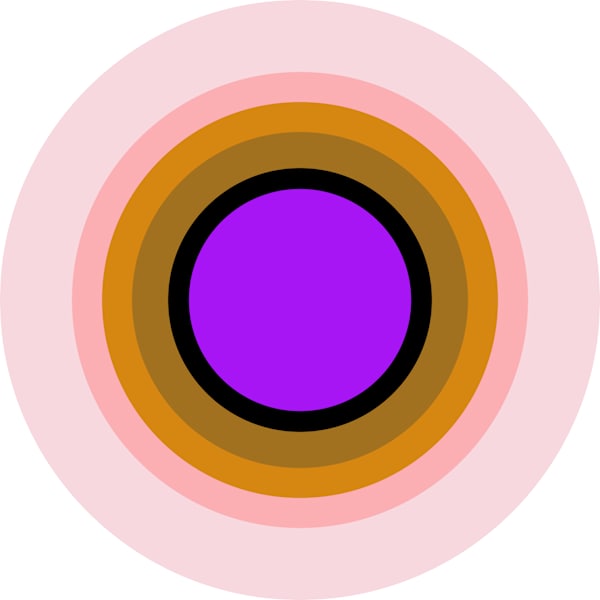Linling Lu, Circle Dance II, Individual Print I, 18" Diameter, Limited Edition of 12 by Linling Lu, Image 9.