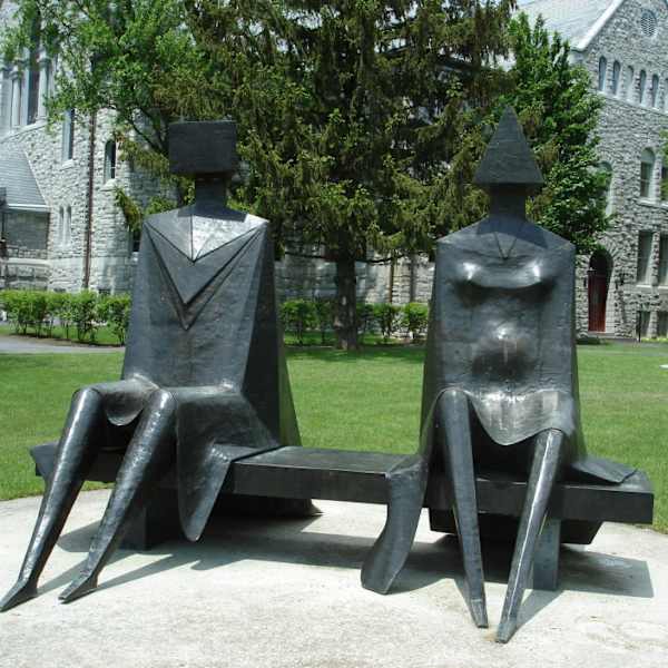 Couple on Seat by Lynn Chadwick, Image 1.
