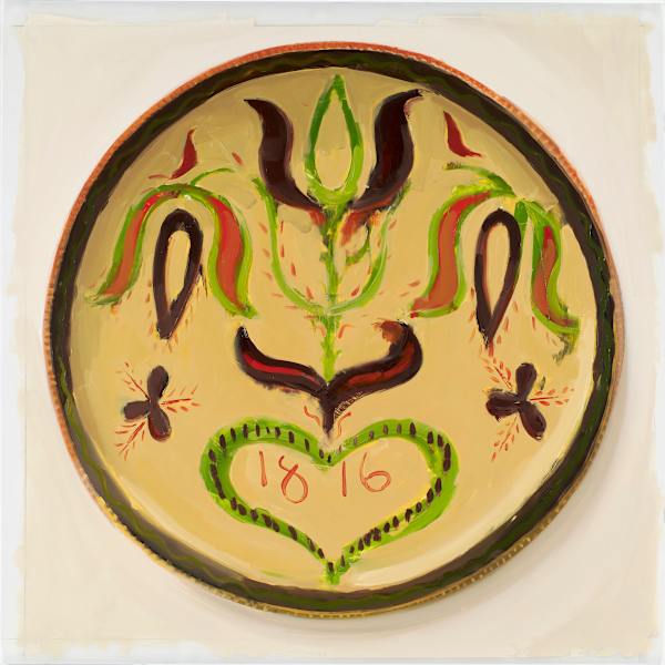 1816 Sgraffito Plate by Carrie Mae Smith, Image 2.