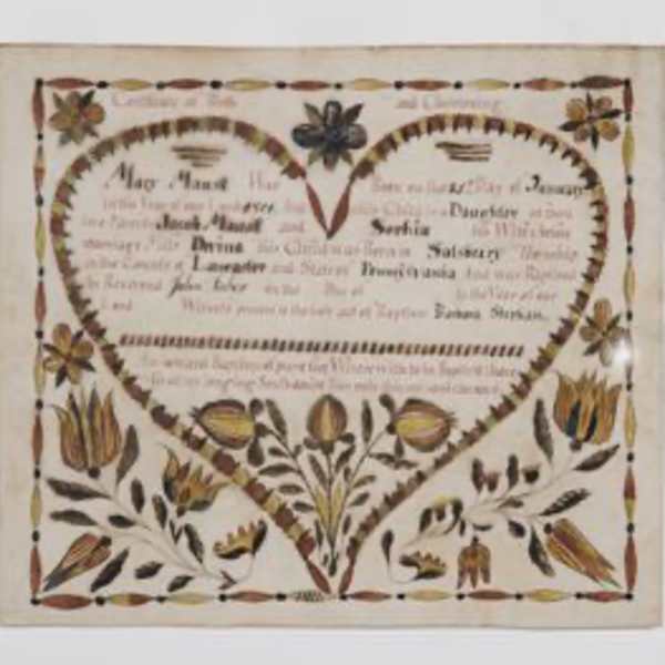 Fraktur by Abraham Brubaker, Image 1.
