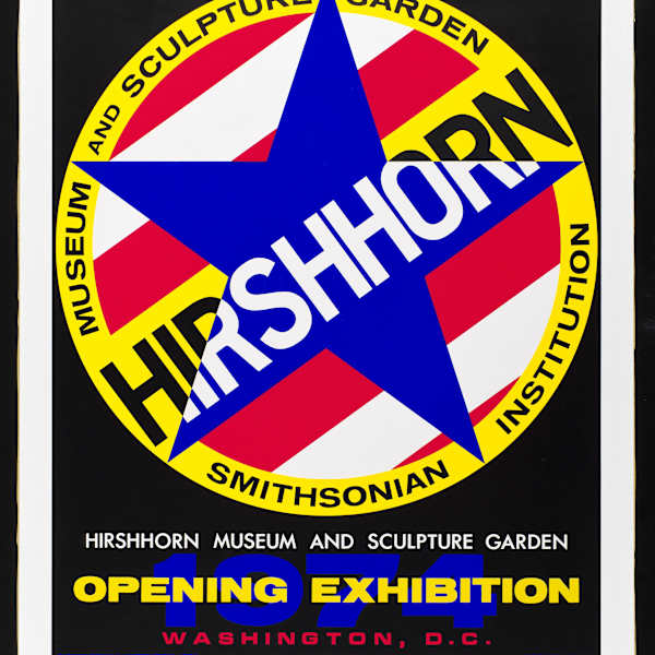 Opening Hirshhorn Museum by Robert Indiana, Image 1.