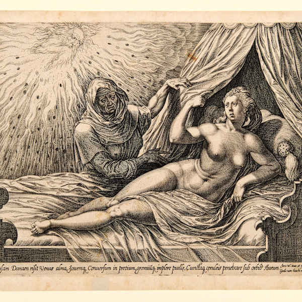 Jupiter and Danäe by Hieronymus Wierix, Image 1.