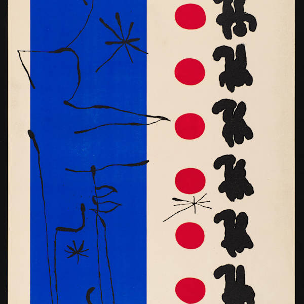 Red and Blue by Joan Miró, Image 1.