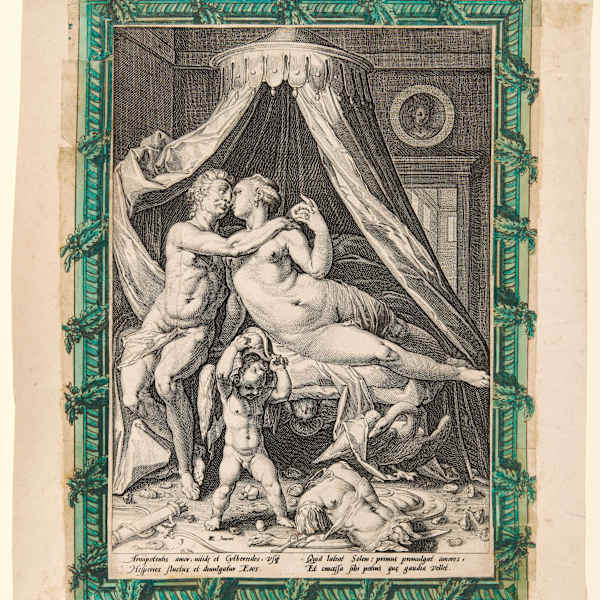 Mars and Venus (1/2, from the 4 plate series Loves of the Gods) by Jacob Matham, Image 1.
