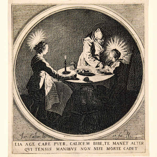 The Holy Family at the Table by Jacques Callot, Image 1.