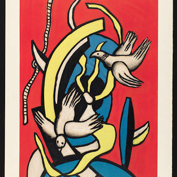 Untitled (doves) by Fernand Léger, Image 1.