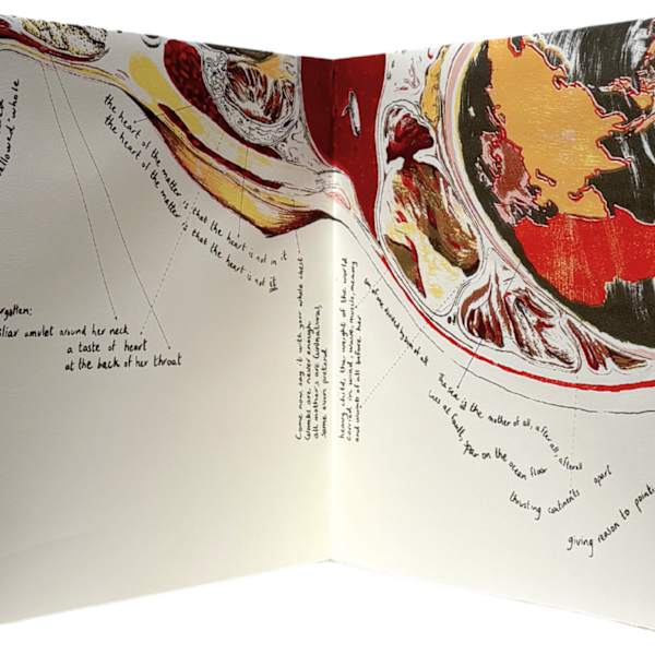 A 1:1 map of phantom birth pangs by Madyha J. Leghari, Image 1.