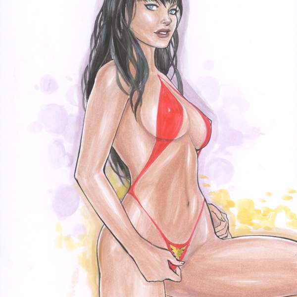 Vampirella (12E18) by Aldir Oliver, Image 18.