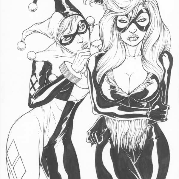 Harley Quinn and Black Cat by Mark Martinez, Image 15.
