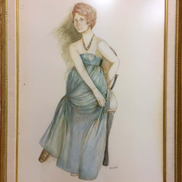 Woman Seated on Chair by Louise Lemp, Image 1.