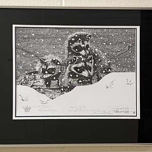 First Snow in Mitchell's Glen by Rollie L. Kolb, Image 1.