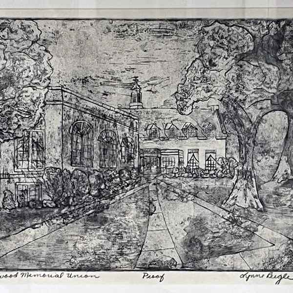 Harwood Memorial Union (Proof) by Lynne Reigle Klein, Image 1.