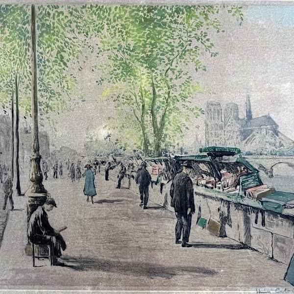 Paris Street Market by Henri Celain, Image 2.