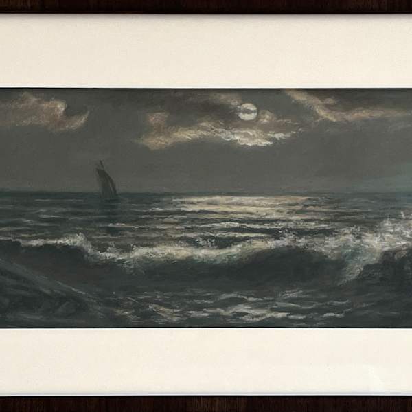 Seascape Pastel by Flora Clawson Williams, Image 1.