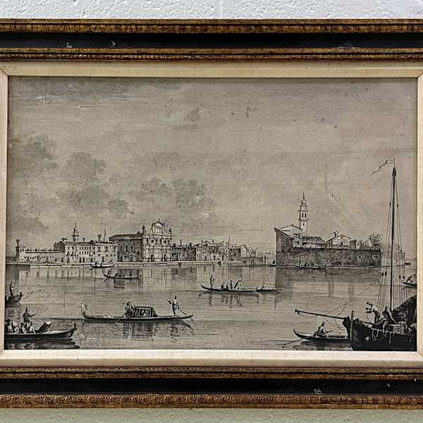 Murano Canal (reproduction) by Canaletto, Image 1.