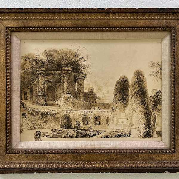 Park Landscape (reproduction) by Jean-Honoré Fragonard, Image 3.