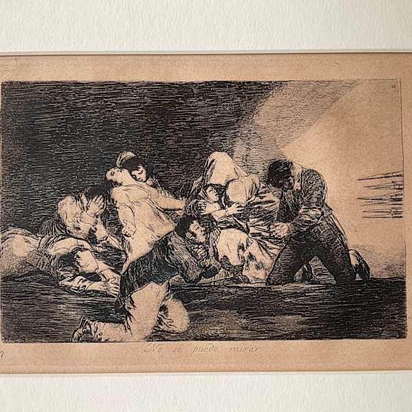 ‘No se puede mirar (One can't look) by Francisco Goya, Image 2.