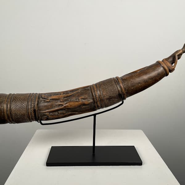 Kongo Wood Trumpet by Kongo culture, Image 1.