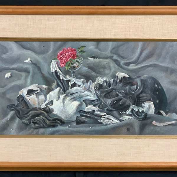 Arrangement in Black and White by Aaron Bohrod, Image 1.