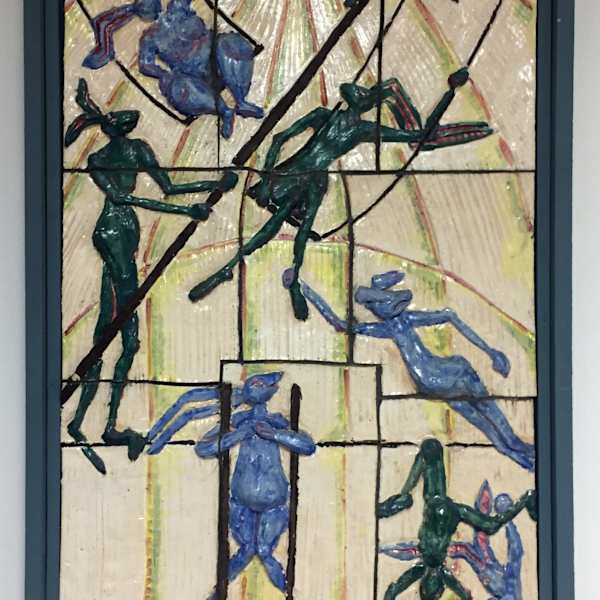 Title unknown (rabbits on trapeze) by Jenny Eichman, Image 1.